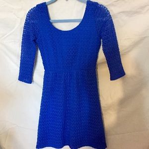 💵Gorgeous royal blue dress. Unusual material.